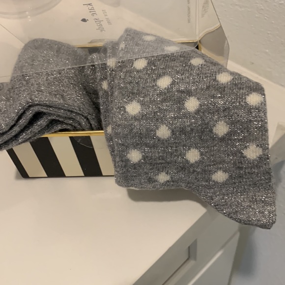 Kate Spade ♠️ Sparkle 2-Pair Sock Set - Picture 2 of 9